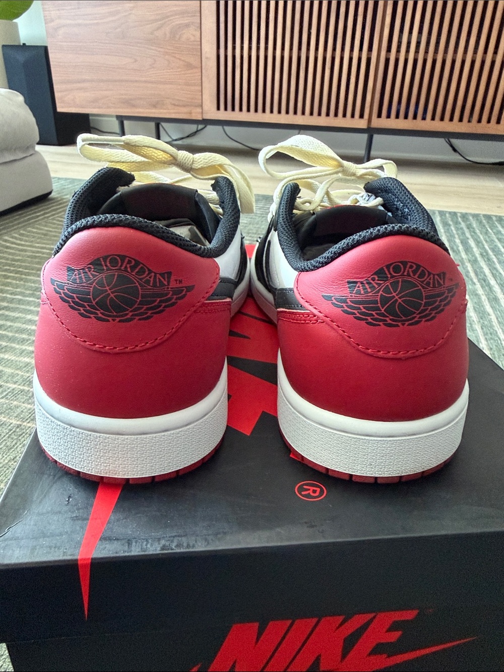 Nike Air Jordan 1 Low - White/Black/varsity red - Picture 5 of 6